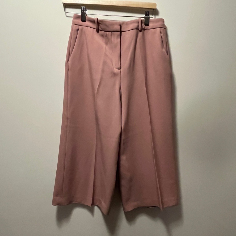 ZARA BASIC Women’s Pink Culotte Trousers | Size S | High-Waist | Minimalist Chic